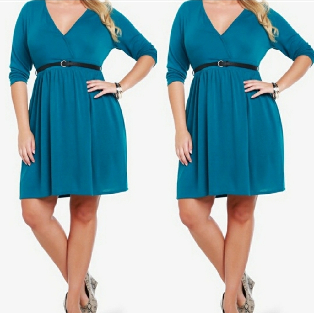 Torrid | Surplice Hacci Knit Belted Dress